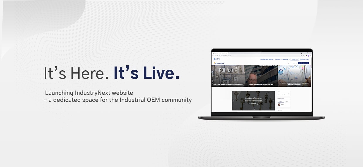 Entytle Launches IndustryNext website as a dedicated space for the Industrial OEM Community